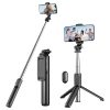  Selfie Stick Tripod, 4 az 1-ben Hordozható Selfie Bot és Telefon Állvány, Levehető Vezeték Nélküli Távirányítóval