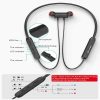 YATWIN Bluetooth In-Ear vezeték nélküli, nyakpántos sport fülhallgató (Fekete)