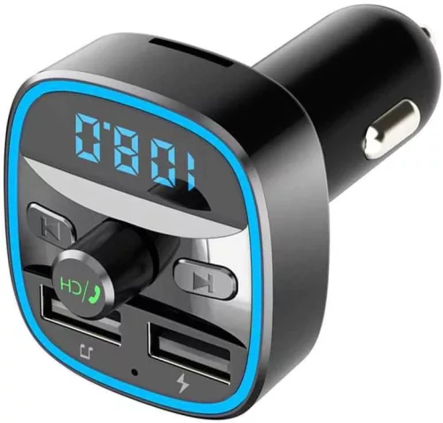  Cdrox T25 Autós FM Transzmitter Autós Töltő Bluetooth MP3 Lejátszó Intelligens Hangvezérlés 12-24 V
