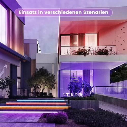 Beaeet 5 Méteres Öntapadós RGB Színes LED Szalag - Távirányítóval és App Vezérléssel