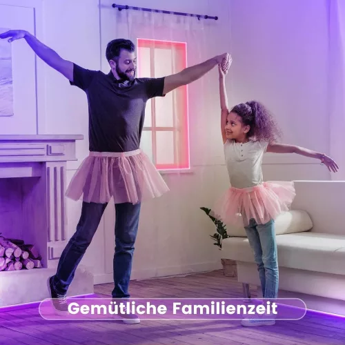 Beaeet 5 Méteres Öntapadós RGB Színes LED Szalag - Távirányítóval és App Vezérléssel