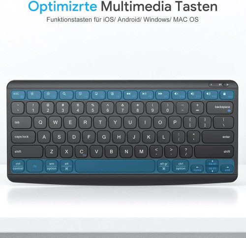 Omoton KB186 Újratölthető Vezeték Nélküli Billentyűzet (Fekete)