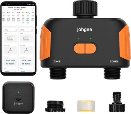 Johgee Smart WiFi Locsoló Időzítő 2-Zónás,
