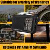 Retekess V-117 hordozható AM/FM/SW rádió