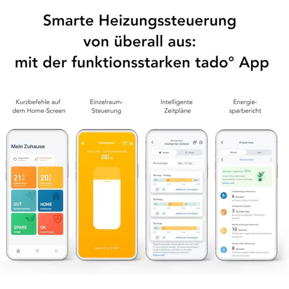 Tado Okos Radiátor Thermosztát X, Energiatakarékos Megoldás, Alexa-Siri-Google Assistant Támogatás, Multiroom Irányítás, Érintőképernyős Kijelző