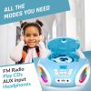 KLIM Candy Kids gyerek CD lejátszó FM rádióval és RGB fényekkel, kék
