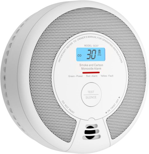 X-Sense SC07 10 Év Élettartamú Füst- és Szén-monoxid Érzékelő LCD Kijelzővel