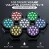 Hordozható Újratölthető RGB LED Színpadi Lámpa