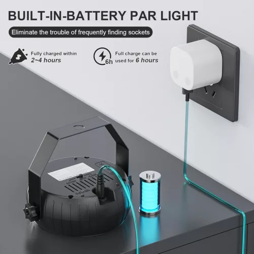 Hordozható Újratölthető RGB LED Színpadi Lámpa