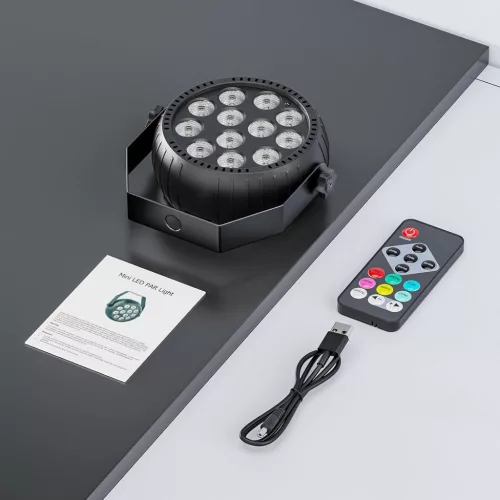 Hordozható Újratölthető RGB LED Színpadi Lámpa