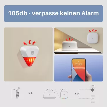 Chuango WS-280 Kültéri Sziréna 105 dB IP54 Vészjelző
