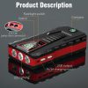 Onherm 1500 A csúcsteljesítményű autóindító 30000 mAh power bank LED lámpával