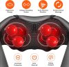 WERTYI Shiatsu Elektromos Masszírozó Hővel - 3D Gyúró Párna Nyakra, Hátra és Vállra