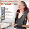 WERTYI Shiatsu Elektromos Masszírozó Hővel - 3D Gyúró Párna Nyakra, Hátra és Vállra