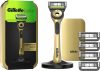 Gillette Champion Gold Edition férfi borotva tisztító elemmel és 5 cserepengével