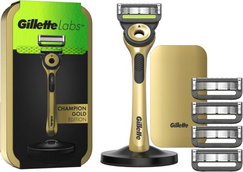 Gillette Champion Gold Edition férfi borotva tisztító elemmel és 5 cserepengével