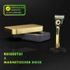 Gillette Champion Gold Edition férfi borotva tisztító elemmel és 5 cserepengével
