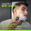 GilletteLabs Exfoliáló Borotva Szett Férfiaknak - 1 Nyél, 4 Penge, Mágneses Állvánnyal
