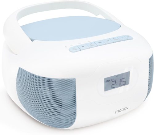 Mooov Celeste Bluetooth CD Lejátszó Rádióval és USB Porttal - Kék