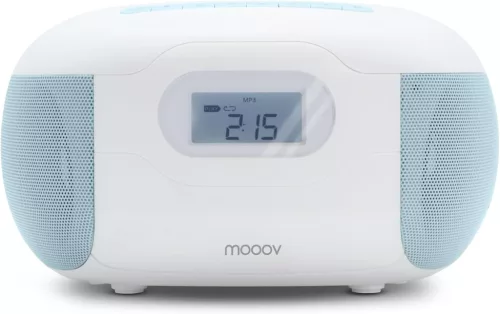 Mooov Celeste Bluetooth CD Lejátszó Rádióval és USB Porttal - Kék