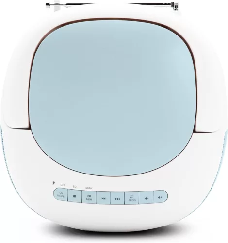 Mooov Celeste Bluetooth CD Lejátszó Rádióval és USB Porttal - Kék