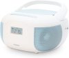 Mooov Celeste Bluetooth CD Lejátszó Rádióval és USB Porttal - Kék