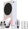 ElecGear Xbox Series S függőleges hűtő és töltő állvány 2x újratölthető akkumulátorral