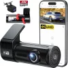 AQV 4K Elülső és Hátsó Autós Kamera WiFi-vel és 64GB SD Kártyával