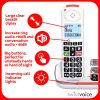 Swissvoice 2355 vezeték nélküli nagy gombos telefon időseknek válaszrögzítővel