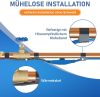 Fagyvédelem Fűtőkábel Termosztáttal és Hőmérséklet Kijelzővel 8M 16W/m 230V