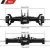 INJORA 47g Első és 38g Hátsó Teljes Tengelykészlet - CNC Alumínium Tengelyek 1/18 RC Crawler TRX4M Frissítés