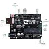 ELEGOO UNO R3 Szuper Kezdő Készlet - Elektronikai Oktatócsomag 16 MHz CPU-val, 2 KB RAM-mal és USB Csatlakozással