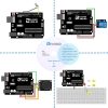 ELEGOO UNO R3 Szuper Kezdő Készlet - Elektronikai Oktatócsomag 16 MHz CPU-val, 2 KB RAM-mal és USB Csatlakozással