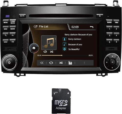 AMASE AUDIO 7 hüvelykes Mercedes-Benz Kompatibilis Autórádió DVD-lejátszóval
