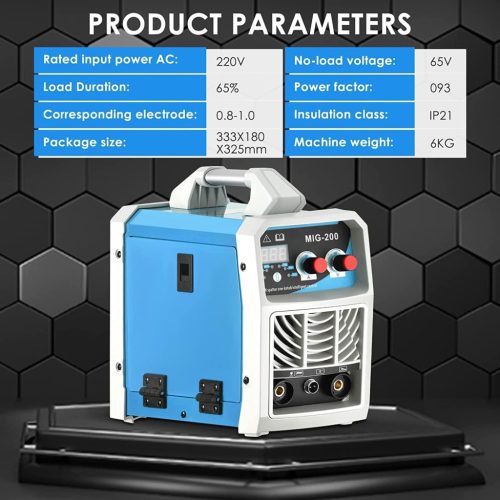 MIG-200 Inverteres Hegesztőgép 3 az 1-ben (Kék)
