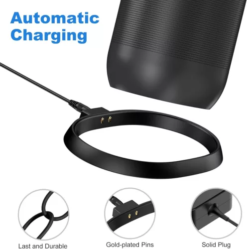 Soarking Töltőállomás Sonos Move Gen 2 És Gen 1 Hangszóróhoz, Vezeték Nélküli, 45W Adapter, 18V DC, 2,5A, 1 USB Port, Fekete