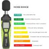 Tadeto digitális zajszintmérő – 30–130 dB mérési tartomány, A/C súlyozás, háttérvilágításos LCD kijelző