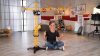 Dickie Toys 100 cm-es óriás daru játék, sárga