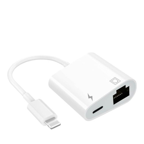 DESOOFICON Apple MFi Tanúsítvánnyal Rendelkező Lightning Ethernet Adapter