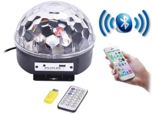 Magic Ball Diszkógömb Bluetooth és USB Funkcióval Távirányítóval