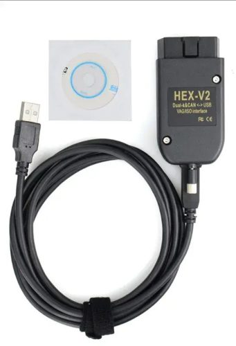  HEX-V2 21.9-EN Diagnosztikai Interfész Kábel VW, Audi, Seat és Skoda Járművekhez