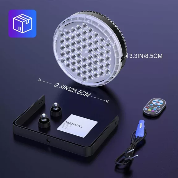 ZonQoonz ZQ01638 RGBW LED Stage Light, 60x2W, 180W, AC 240V, DMX 8CH, Sound Activated, Remote Control, Auto Mód, Strobe, Állvány, Fekete ZonQoonz ZQ01638 RGBW LED Stage Light, 60x2W, 180W, AC 240V, DMX 8CH, Sound Activated, Remote Control, Auto Mód, Strobe, Állvány, Fekete