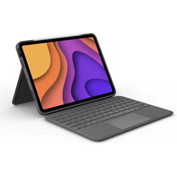 Logitech Folio Touch Billentyűzet Tok, iPad Air 4/5 / 11” (M2/M3), Touchpad, Háttérvilágított Billentyűk, Scissor Switch, 78 Gomb, Smart Connector, Állítható Támasz, Grafitszürke Logitech Folio Touch Billentyűzet Tok, iPad Air 4/5 / 11” (M2/M3), Touchpad, Háttérvilágított Billentyűk, Scissor Switch, 78 Gomb, Smart Connector, Állítható Támasz, Grafitszürke