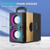 TPBEAT TP-BA-02 Hordozható Bluetooth Hangszóró, 80W Csúcsteljesítmény, 2.1 Sztereó, 4 Hangszóró, Bass Boost, LED Fény, TWS, USB, AUX, Fekete
