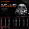 Frankberg Utastér Ventilátor, Audi A4 (B5) 8D2, 1.6-2.8, A4 Avant 8D5 B5 1.6-2.8 1997-2001, 12 V, 2000 1/min, 6 Pólus, Beépített Szabályzó, Fém