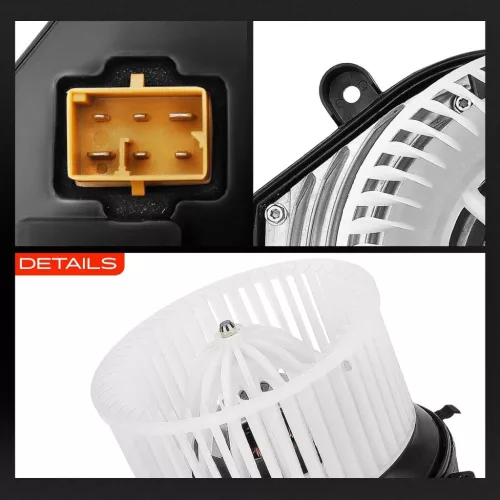 Frankberg Utastér Ventilátor, Audi A4 (B5) 8D2, 1.6-2.8, A4 Avant 8D5 B5 1.6-2.8 1997-2001, 12 V, 2000 1/min, 6 Pólus, Beépített Szabályzó, Fém