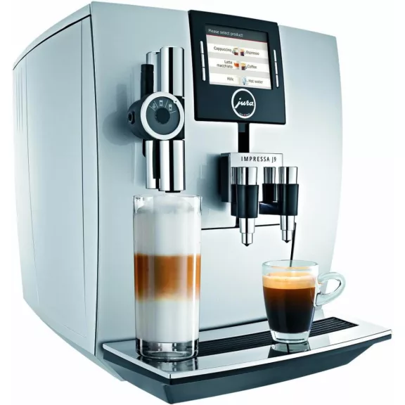 JURA IMPRESSA J9.3 One Touch TFT AROMA+ Automata Kávéfőző, 1450 W, 2,1 L, 250 g, 15 bar, Aroma+ Őrlő, TFT Kijelző, Cappuccino, Latte Macchiato, Brilliantsilver JURA IMPRESSA J9.3 One Touch TFT AROMA+ Automata Kávéfőző, 1450 W, 2,1 L, 250 g, 15 bar, Aroma+ Őrlő, TFT Kijelző, Cappuccino, Latte Macchiato, Brilliantsilver