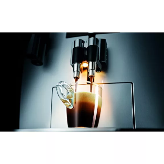 JURA IMPRESSA J9.3 One Touch TFT AROMA+ Automata Kávéfőző, 1450 W, 2,1 L, 250 g, 15 bar, Aroma+ Őrlő, TFT Kijelző, Cappuccino, Latte Macchiato, Brilliantsilver JURA IMPRESSA J9.3 One Touch TFT AROMA+ Automata Kávéfőző, 1450 W, 2,1 L, 250 g, 15 bar, Aroma+ Őrlő, TFT Kijelző, Cappuccino, Latte Macchiato, Brilliantsilver