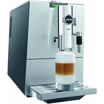   JURA ENA 9 OTC 13526 One Touch Kávéfőző, 1450 W, 230 V, 1,1 L, Aromafokozás, Finomhab-Technológia, Programozható, Ezüst