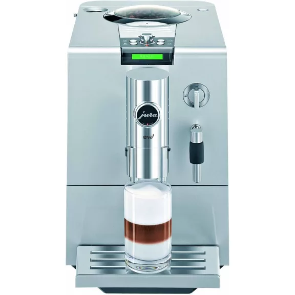 JURA ENA 9 OTC 13526 One Touch Kávéfőző, 1450 W, 230 V, 1,1 L, Aromafokozás, Finomhab-Technológia, Programozható, Ezüst JURA ENA 9 OTC 13526 One Touch Kávéfőző, 1450 W, 230 V, 1,1 L, Aromafokozás, Finomhab-Technológia, Programozható, Ezüst